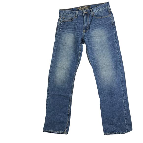American Eagle Outfitters Men’s Relaxed Jeans 34x34 Medium Wash Classic Fit - Picture 2 of 9
